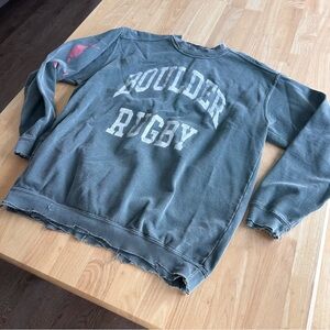FirstPort Boulder Rugby Distressed Sweatshirt